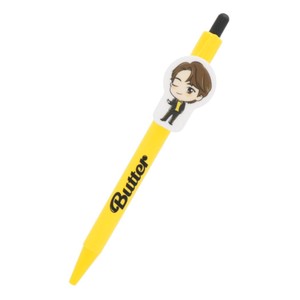 【ボールペン】TinyTAN ノック式ダイカットボールペン 0.7 Butter Jin