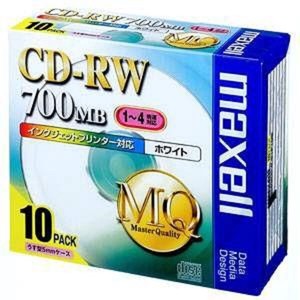 マクセル Maxell データ用CD-RW｢MQシリーズ｣(1~4倍速対応) CDRW80PW.S1P10S