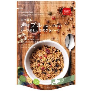 日本食品 メープルSオーツ麦と大麦グラノーラ 240g x4 【シリアル・コーンフレーク】