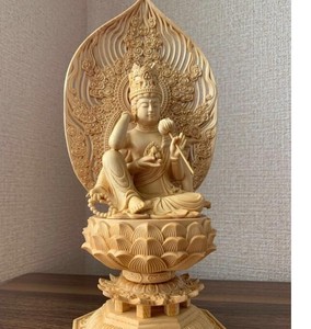 如意輪観音像 仏教美術 木彫 仏師で仕上げ品  BQ592