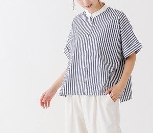 Button Shirt/Blouse Oversized Pudding Spring/Summer