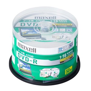 マクセル Maxell データ用DVD-R 1-16倍速 スピンドルケース（50枚入り）DRD47WPD.50SP 11C