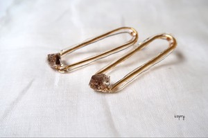 Pierced Earrings Gold Post Gold M