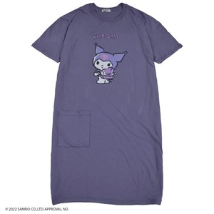 T-shirt Pudding T-Shirt Sanrio Characters KUROMI Ladies'