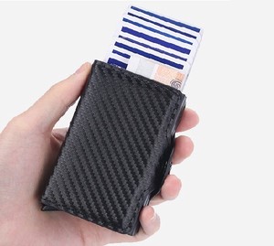 スライド式カードケース RFID 磁気防止 スキミング 防止  カード入れ ホルダー 名刺入れ コンパクト 財布