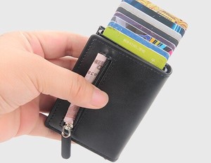 スライド式カードケース RFID 磁気防止 スキミング 防止 カード入れ ホルダー 名刺入れ コンパクト 財布