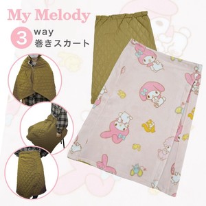 Skirt Blanket My Melody Poncho Sanrio Characters Fleece 3-way
