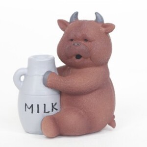 レジン和牛ミルク【フィギュア/動物/置物/雑貨/人形】