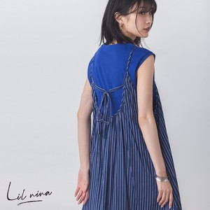 Casual Dress Stripe Camisole Dress Cambric 2023 New
