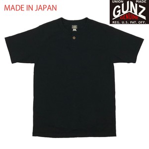 GUNZ ORIGINAL S/S ONE BOTTON Henley Neck Shirt (半袖Tシャツ)