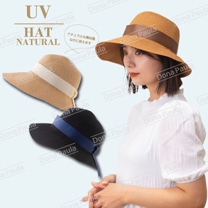 UVリボンハット UPF50+ 接触冷感 帽子 レディース UVカット