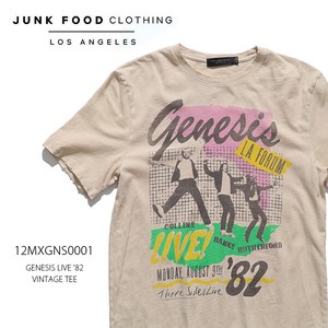 ジャンクフード クロージング【JUNK FOOD CLOTHING】GENESIS LIVE '82 VINTAGE TEE Tシャツ メンズ