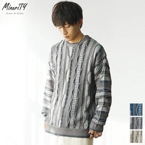 Sweater/Knitwear Jacquard Crew Neck Knitted M