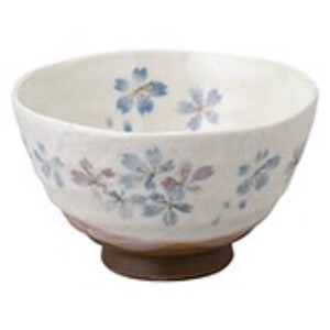 [平安桜 中平 青 ]茶碗 飯碗 日本製 美濃焼 陶器 和食器