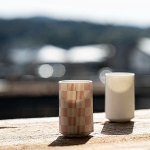 深山(miyama.) Kooci -格子- ショットグラス  朱赤[日本製/美濃焼/和食器]