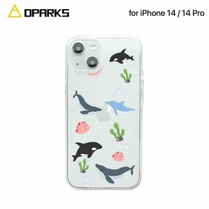Dparks [ iPhone 14 / 14 Pro ] ソフトクリアケース オーシャン アイフォン カバー