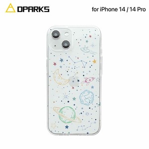 Dparks [ iPhone 14 / 14 Pro ] ソフトクリアケース COSMOS アイフォン カバー
