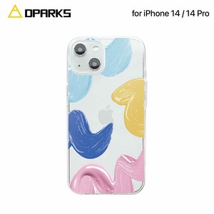 Dparks [ iPhone 14 / 14 Pro ] ソフトクリアケース Paints アイフォン カバー