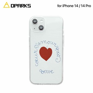 Dparks [ iPhone 14 ] ソフトクリアケース マティスのハート アイフォン カバー