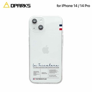 Dparks [ iPhone14/14Pro] ソフトクリアケース La トリコロール アイフォン カバー