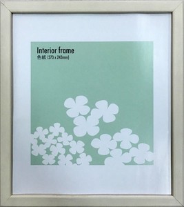 額縁　木製シンプル　インテリアフレーム Interior Frame White　Shikishi