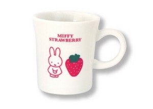 Miffy Strawberry ミッフィ　ストロベリー  マグ　白