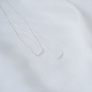 Pearls/Moon Stone Silver Chain Necklace