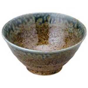砂地藍流し 手引4.2反和丼ぶり ボウル ラーメン 陶器 日本製 美濃焼