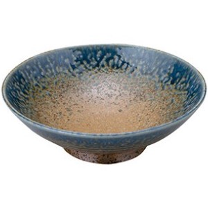 砂地藍流し 8.0盛鉢 φ24.5×8cm