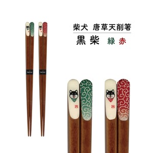 Chopsticks Red Shiba Dog Arabesque Pattern M Dog Made in Japan