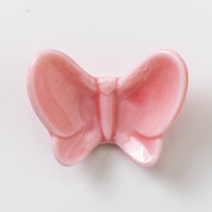 【箸置き】蝶 ピンク［日本製 美濃焼 食器 陶器 箸置き］