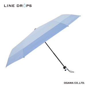 「そなえるパラソル」晴雨兼用折りたたみ傘（ホイッスル付き）　55cm　サックス