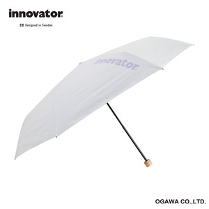 innovator　晴雨兼用【折りたたみ傘】　60cm　ホワイト×パープル
