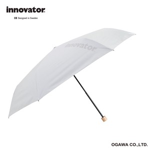 innovator　晴雨兼用【折りたたみ傘】　60cm　ホワイト×グレー
