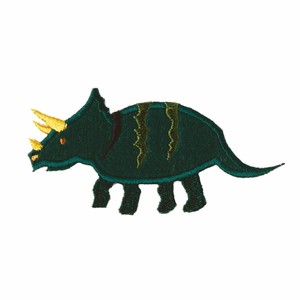 【ワッペン】アイロンパッチ トリケラトプス 恐竜 お気に入りシリーズ