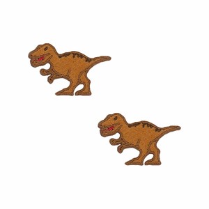 【ワッペン】ミニワッペン 2枚セット ティラノサウルス 恐竜 お気に入りシリーズ