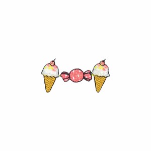 【ワッペン】連続ワッペン アイスクリーム お気に入りシリーズ