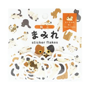 WORLD CRAFT Planner Stickers Sticker Animals Cat Mamire Series Flake Seal