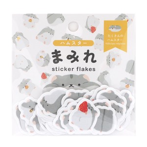 WORLD CRAFT Planner Stickers Sticker Animals Mamire Series Flake Seal Hamster
