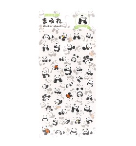 手帐用贴纸 WORLD CRAFT 系列 贴纸 可爱 动物 熊猫