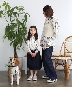 British Dogs Long Sleeve Shirts For Kids（英国犬柄長袖シャツ／キッズ）