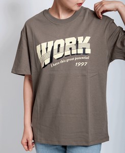 【2023春夏】WORKロゴ半袖Tシャツ　リンクコーデ  「2023新作」
