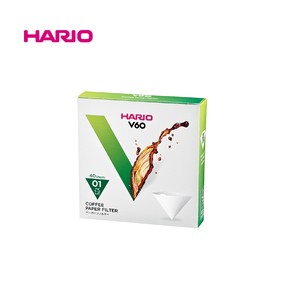 2023リニューアル『HARIO』01用 V60用ペーパーフィルター01W 40枚入 VCF-01-40W-23+（ハリオ）
