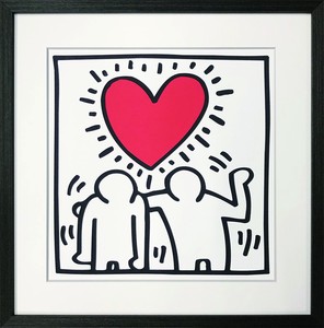 アートフレーム　キース・ヘリング Keith Haring Untitled (be mine), 1987
