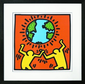 アートフレーム　キース・ヘリング Keith Haring Untitled, (world)