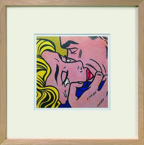 アートフレーム　リキテンスタイン Roy Lichtenstein Kiss V