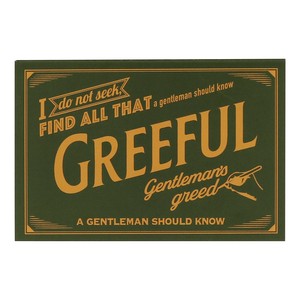 Greefulグリーティングカード M GREEFUL カーキ ※日本国内のみの販売