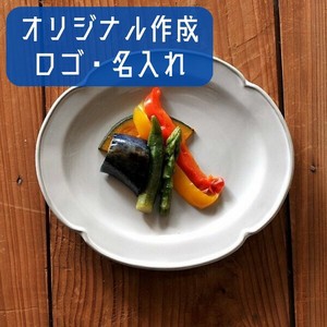 【ロゴ・名入れ】デプレホワイトオーバルプレート S 白系 洋食器 変形プレート 日本製 美濃焼