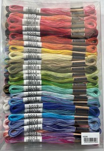 COSMO Cosmo Seasons Embroidery Thread Assorted 140 Colors Set140Skeins In Total