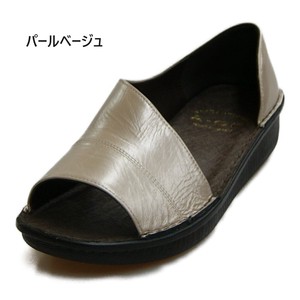 Comfort Sandals Low-heel Genuine Leather Made in Japan